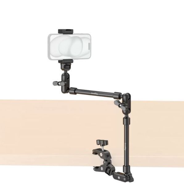 Гнучке регульоване кріплення для камер, світла, мікрофонів SmallRig 4766 Magic Arm з краб-затискачем 20290211-00010 фото