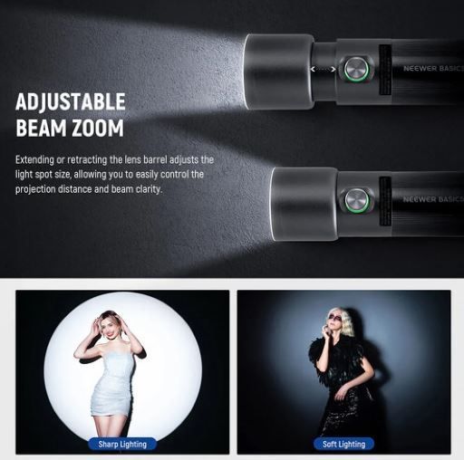 Портативний LED ліхтар Neewer BASICS FL10 Photography Flashlight 20260211-00016 фото