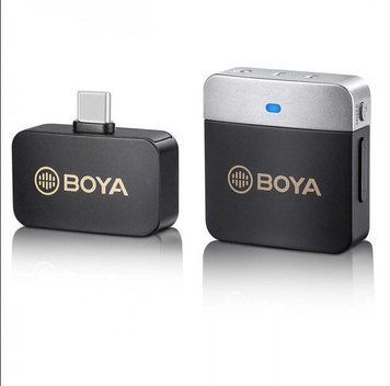Петличний мікрофон BOYA BY-M1V3 для iPhone (USB Type-C) та Android професійний бездротовий 552881628 фото