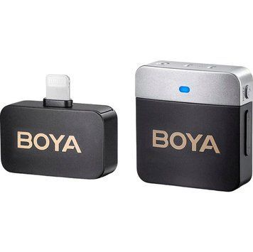 Петличний мікрофон BOYA BY-M1V5 для iPhone 5-14 (Lightning) професійний бездротовий 552881631 фото