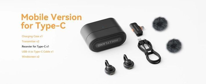 Мікрофонна радіосистема для смартфону Hollyland Lark M2S Duo with USB-C Plug 552881637 фото