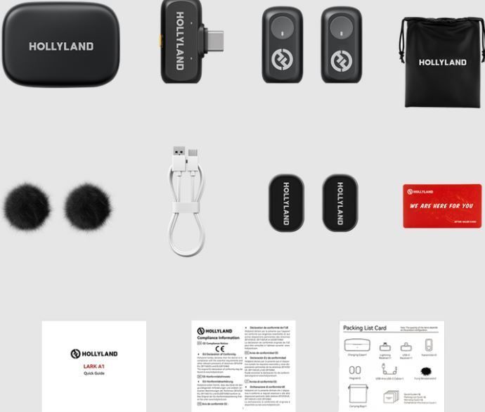 Радіосистема Hollyland Lark A1 Duo with USB-C Plug 20260216-0001 фото