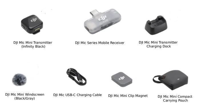 Мікрофонна радіосистема DJI Mic Mini Mobile Version (1 TX + 1 Mobile RX) 20260219-0001 фото