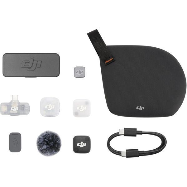 Бездротова мікрофонна система DJI Mic Mini 2 (1 TX + Mobile RX) з кейсом (CP.RN.00000433.01) DJI_MIC_MINI_1TX1RX_M фото