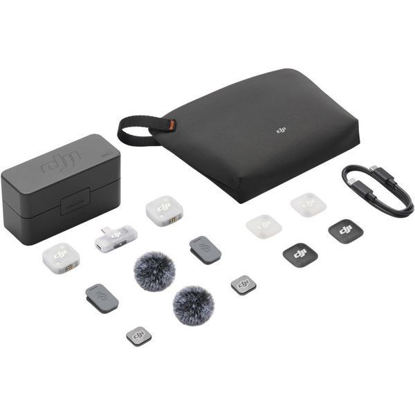 Бездротова мікрофонна система DJI Mic Mini 2 (2 TX + Mobile RX) з кейсом (CP.RN.00000532.01) DJI_MIC_MINI_2TX1RX фото