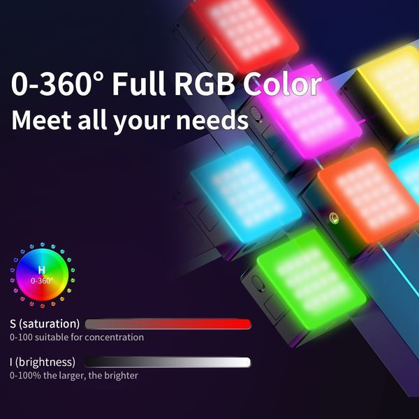 Накамерне світло LED RGB CRI95+ 2500-9000 К Ulanzi VL49 RGB Pro o_ulanzi_vl49_rgbpro фото