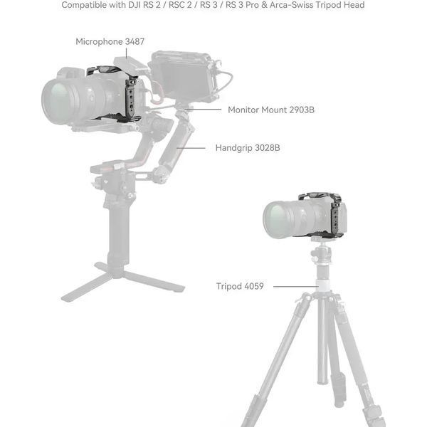 Клітка для камери SmallRig HawkLock Cage для Sony a7R V, a7 IV, a7S III, a1 і a7R IV (4481) o_smallrig_hawklock_a7r фото